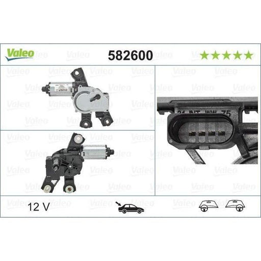 Valeo Wiper Motor 582600 Automotive Part fits Volkswagen Passat Variant Valeo  - Dynamic Drive