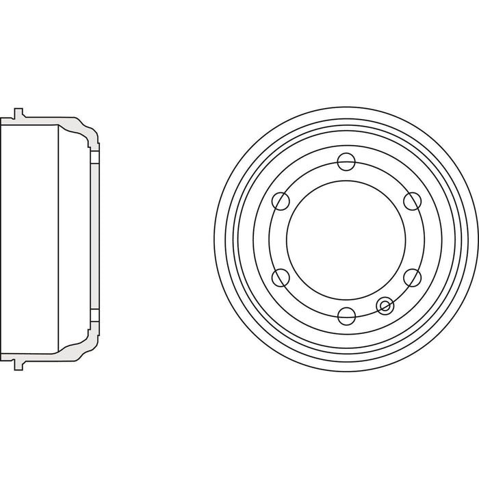 Apec Brake Drum Rear Fits Lti Fairway Tx1 Tx2 Mcw Metrocab