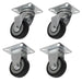 Sealey 50mm Castor Wheel Combo with Fixed & Swivel Plate 4pc SCWCOMBO1 Sealey  - Dynamic Drive