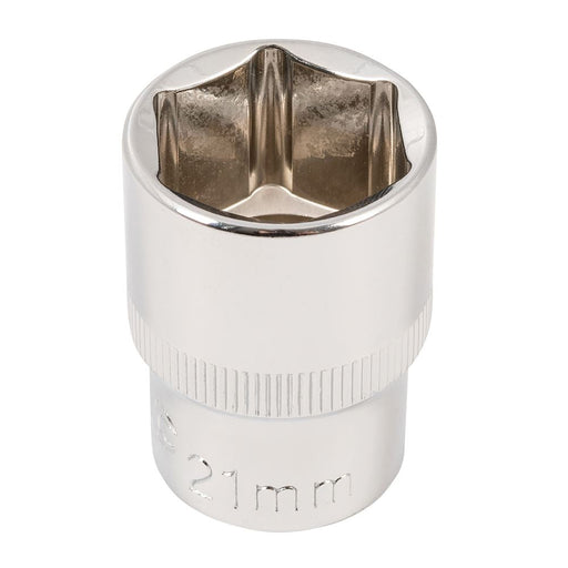 Silverline Socket 1/2" Drive 6pt Metric 21mm Silverline  - Dynamic Drive