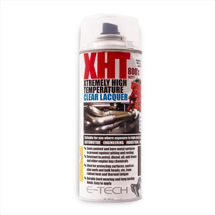 E-Tech Clear Laquer 400ml Extremely High Temperature Paint XHT VHT Exhaust