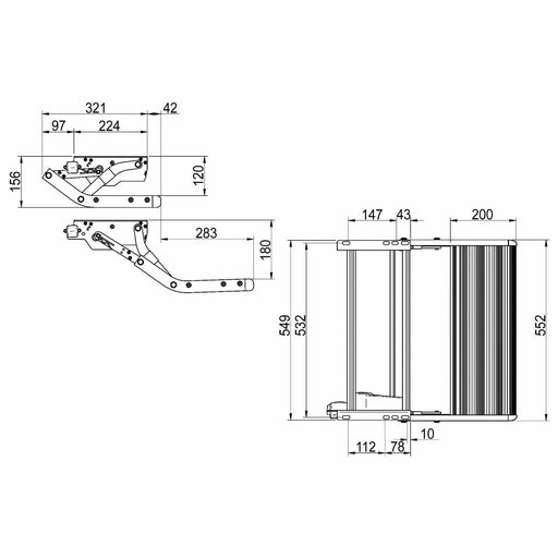 Thule V10 Dropdown Swing Down Manual Step 550 Motorhome Caravan Omnistep Thule  - Dynamic Drive