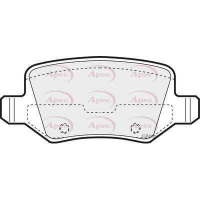 Apec Brake Pads Rear Fits Mercedes A Class B Vaneo