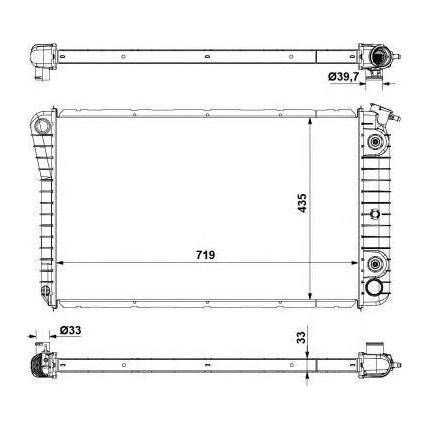 NRF Radiator fits Pontiac Bonneville Buick Electra NRF  - Dynamic Drive