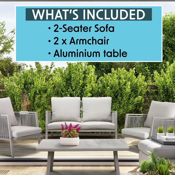 Dellonda Fusion 4 Piece Outdoor Set