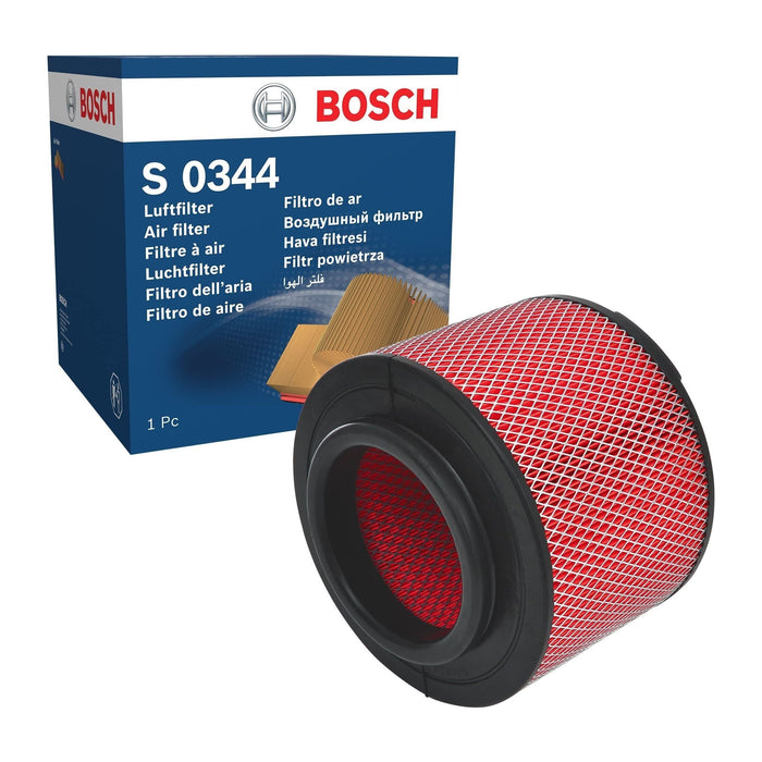 Genuine Bosch Car Air Filter S0344 fits Toyota Hilux D4d - 2.5 - 07-15 F02640034