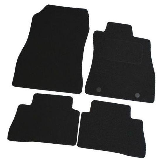 Fully Tailored Black Carpet Car Mats for Nissan Juke 10> Set of 4 With 2 Clips UKB4C  - Dynamic Drive