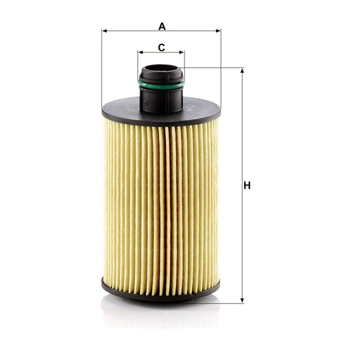 Genuine Mann Oil Filter for Jeep Grand Cherokee IVLancia HU7018Z Mann & Hummel  - Dynamic Drive