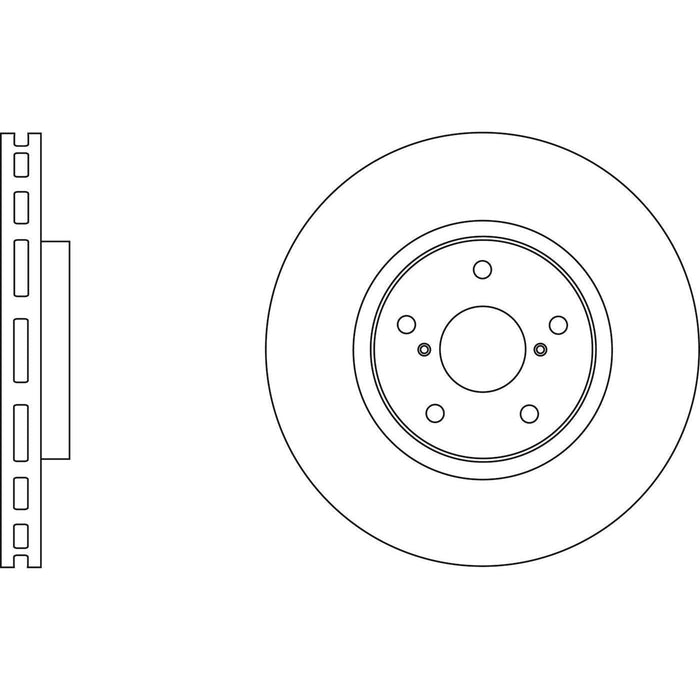 Apec Brake Disc Front Fits Lexus Ls430