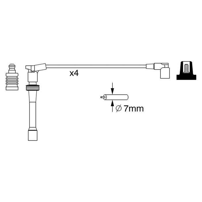 Genuine Bosch Ignition Lead B260 fits Lada 112 - 1.5 - 95-00 0986357260