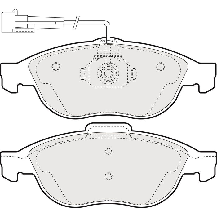 Apec Brake Pads Front Fits Alfa Romeo 147 156