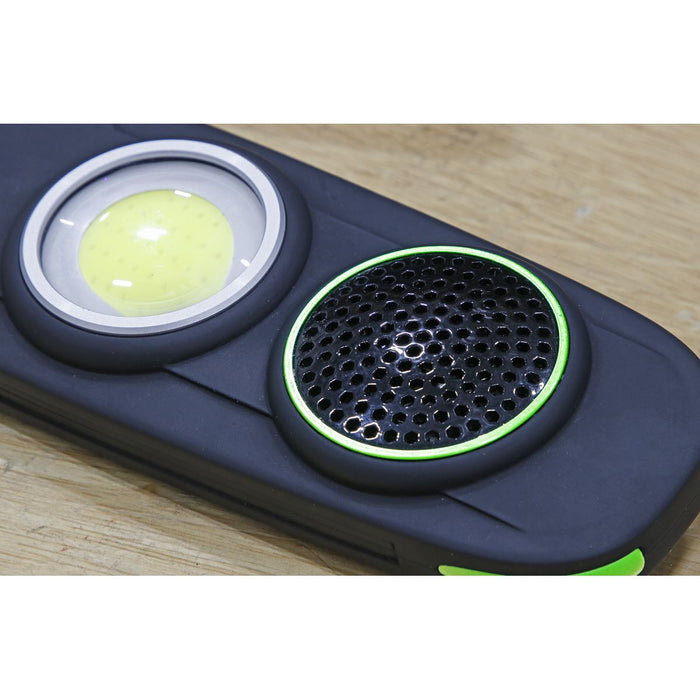 Sealey Rechargeable Torch with Wireless Speaker 10W COB LED LED50WS