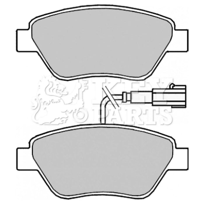 Genuine Key Parts KBP2243 Front Brake Pads-Includes Wear Indicators (Bosch)