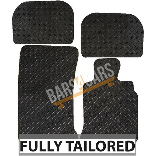 Fully Tailored Black Rubber Car Mats for Bmw E65 (7 Series) 02-07 Set of 4 XL UKB4C  - Dynamic Drive