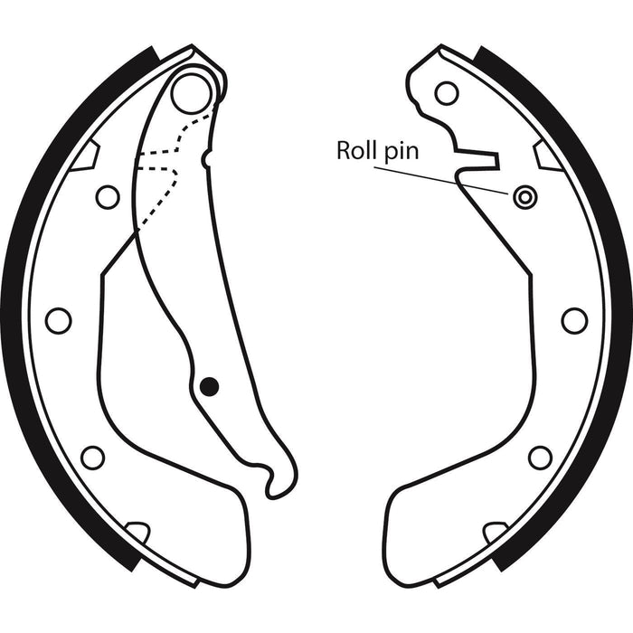 Apec Brake Shoe Rear Fits Opel Astra Corsa Tigra Vectra Vauxhall Cavalier Nova