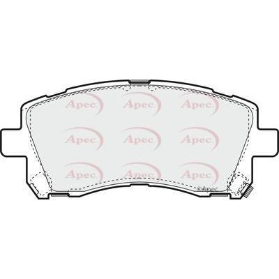 Apec Brake Pads Front Fits Subaru Forester Impreza Legacy