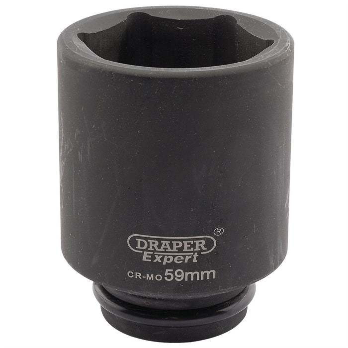 Draper Expert HI-TORQ 6 Point Deep Impact Socket, 3/4" Sq. Dr., 59mm