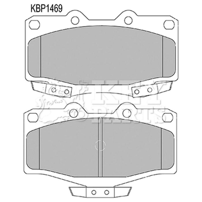 Genuine Key Parts KBP1469 Front Brake Pads-Includes Wear Indicators (Sumitomo)