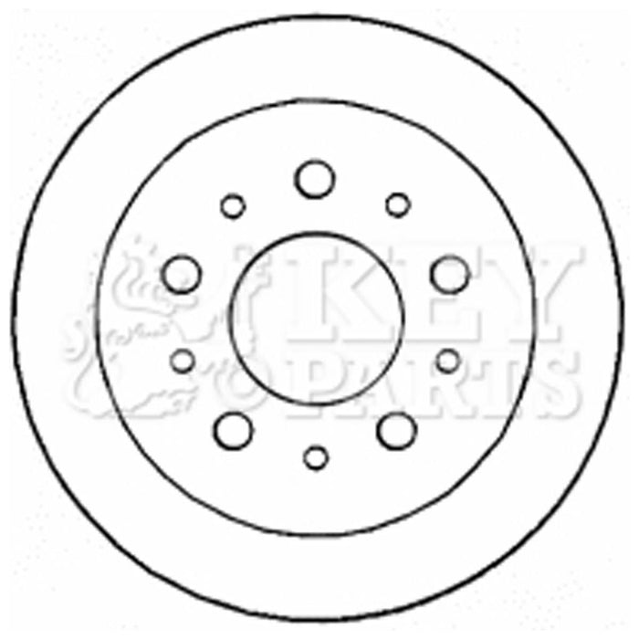 Genuine Key Parts KBD4609 Brake Disc Pair (Rear)