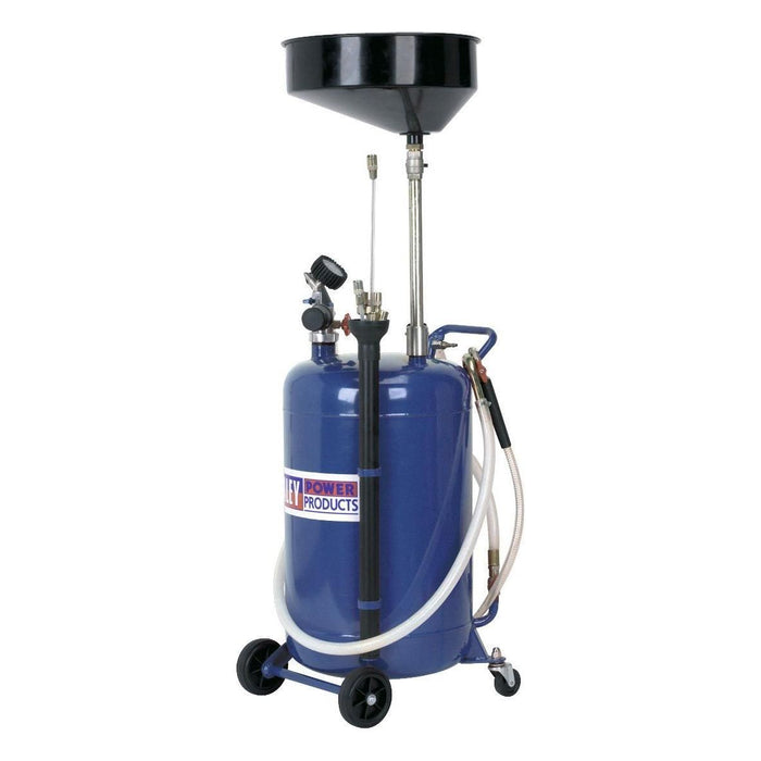 Sealey Mobile Oil Drainer with Probes 90L Air Discharge AK459DX