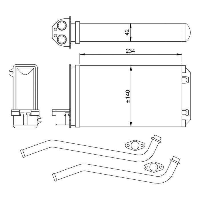 NRF Heater Radiator 58617