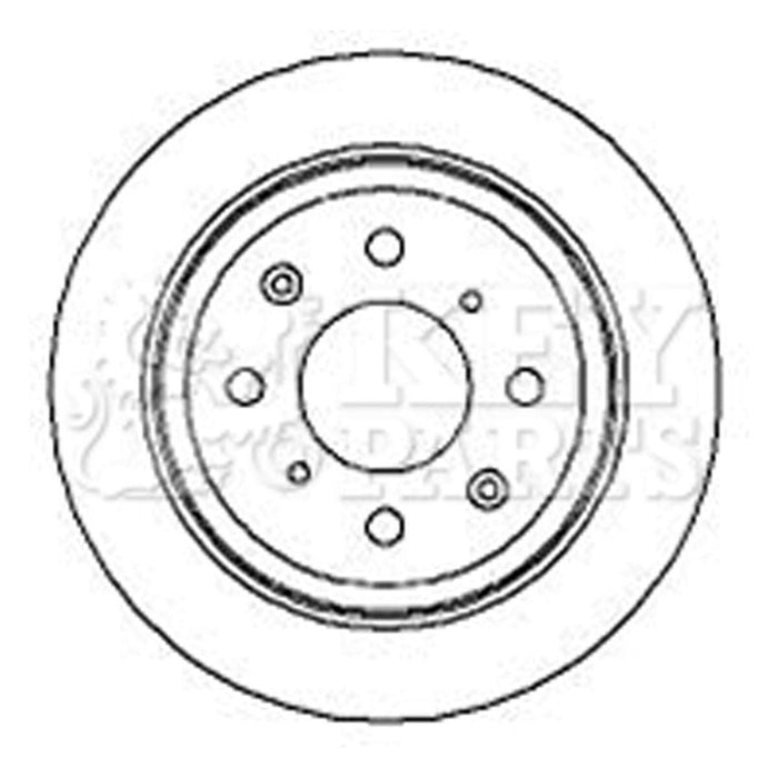 Genuine Key Parts KBD4933 Brake Disc Pair (Rear)