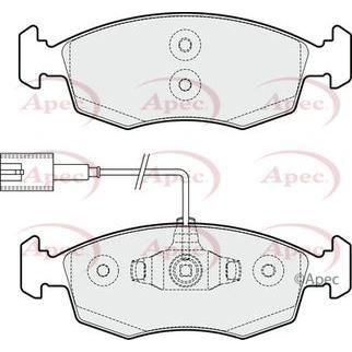 Apec Brake Pads Front Fits Fiat 500 Punto Evo