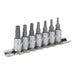 Sealey TRX-TS* Security Socket Bit Set 7pc 1/4"Sq Drive SX106 Sealey  - Dynamic Drive