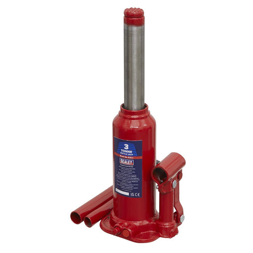 Sealey Bottle Jack 3 Tonne SJ3 Sealey  - Dynamic Drive