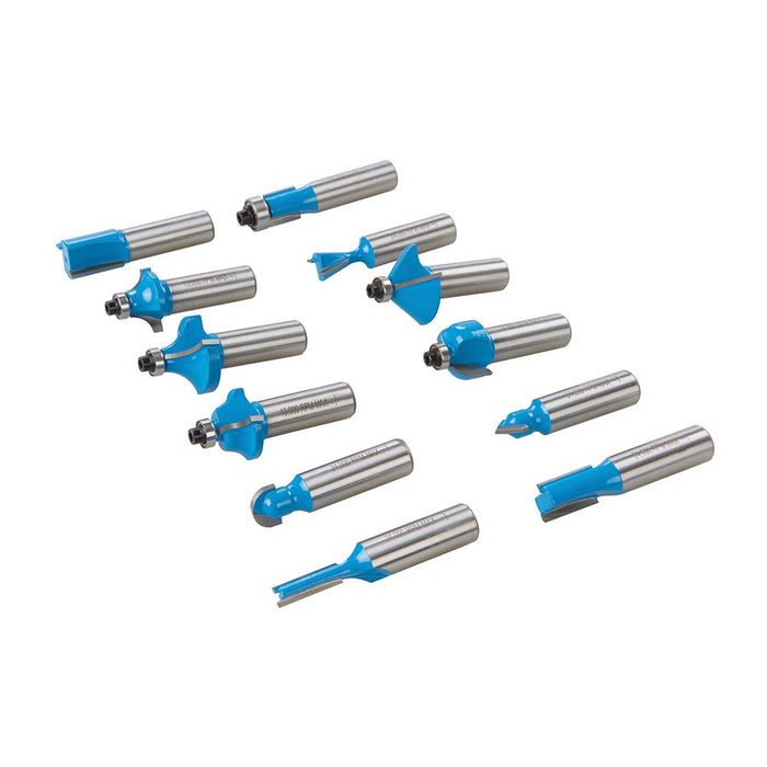 Silverline 12mm TCT Router Bit Set 12pce 12mm