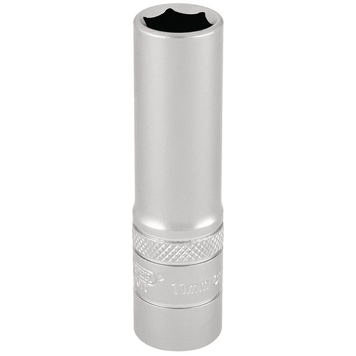 Draper HI-TORQ 6 Point Deep Socket, 3/8" Sq. Dr., 11mm 17544 Draper  - Dynamic Drive