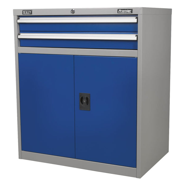 Sealey Industrial Cabinet 2 Drawer & 1 Shelf Double Locker API8810