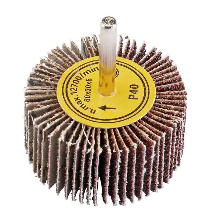 Draper Abrasive Flap Wheel, 60 x 30mm, 40 Grit 76466