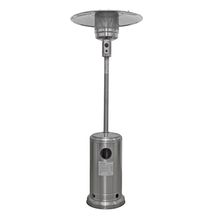 Dellonda 13kW Stainless Steel Commercial Gas Outdoor Garden Patio Heater Wheels