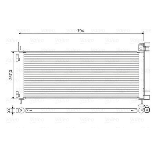 Genuine Valeo fits Condensers Toyota Rav4 fits Iveco Fl Valeo  - Dynamic Drive