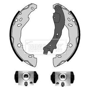 Genuine Borg & Beck Brake Shoe Kit fits Citroen C2C3 02 BBS1113K Borg & Beck  - Dynamic Drive