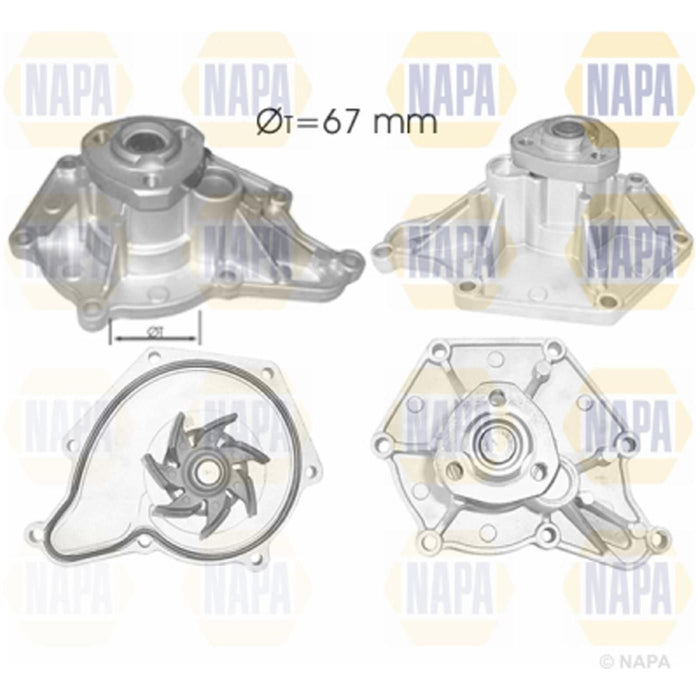 Genuine NAPA Water Pump for Audi VW Volkswagen Porsche 06E121005D