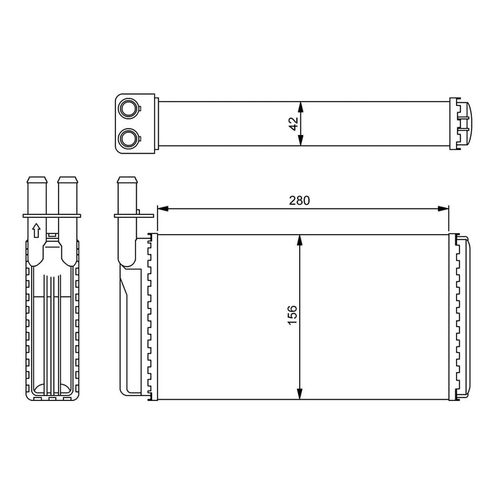 NRF Heater Radiator 54243