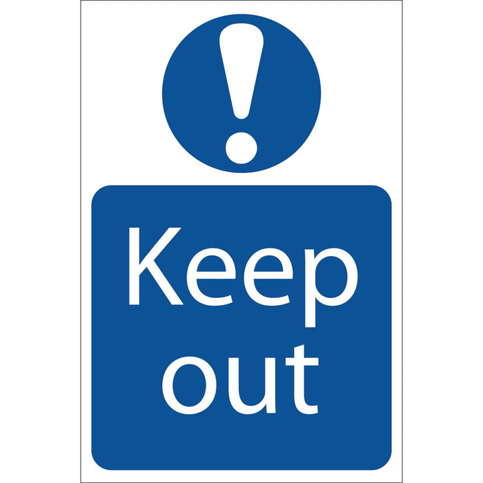 Draper Keep Out' Mandatory Sign, 400 x 600mm 72913 Draper  - Dynamic Drive