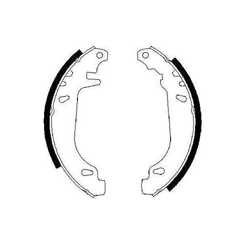 Genuine Bosch Brake Shoe Bs522 fits Renault Clio - 1.2 - 96-98 0986487272