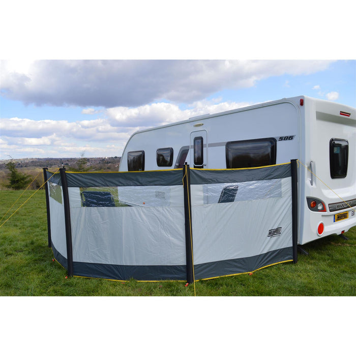 Maypole 3 Panel Inflatable Air Windbreak Blow-Up Camping Caravan With Free Pump