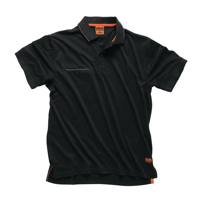 Scruffs Worker Polo Black XXL Scruffs  - Dynamic Drive