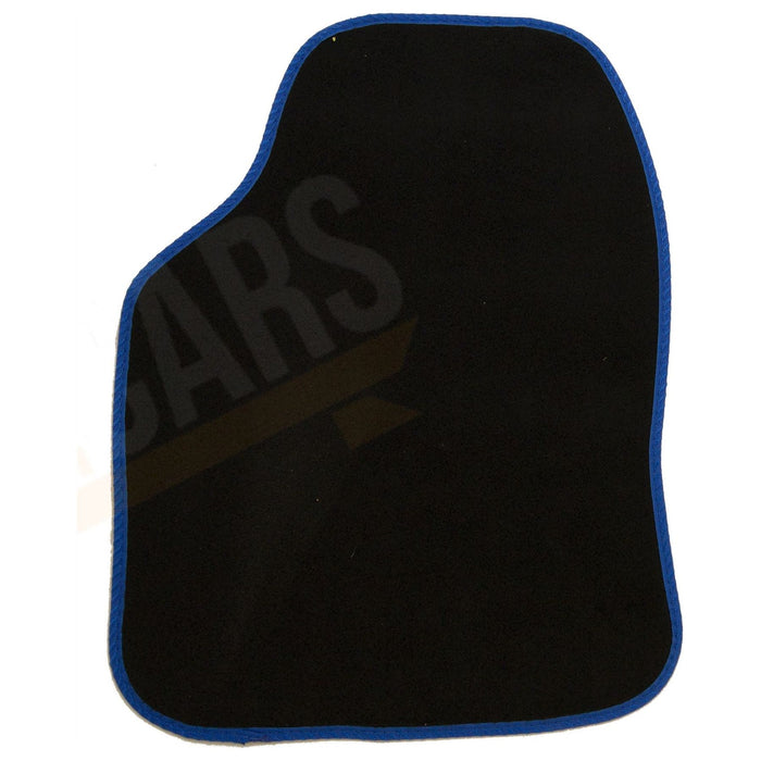 4 x VR Black Car Carpet Floor Mats with Blue Trim fits Citroen C1 C2 C3 C4 Saxo UKB4C  - Dynamic Drive