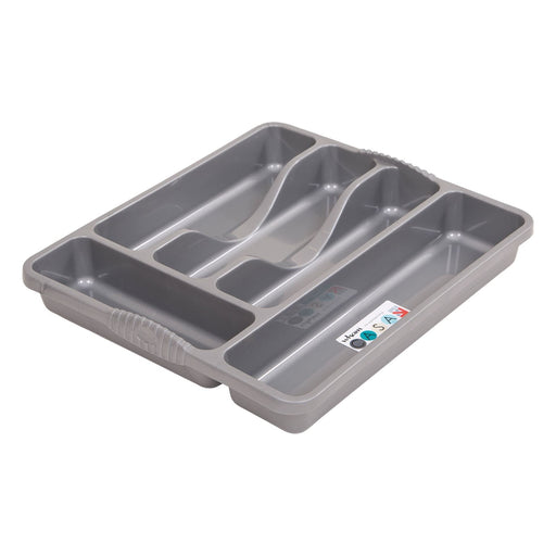 Cutlery Tray or Draw Organiser in Silver k0110 Unbranded  - Dynamic Drive