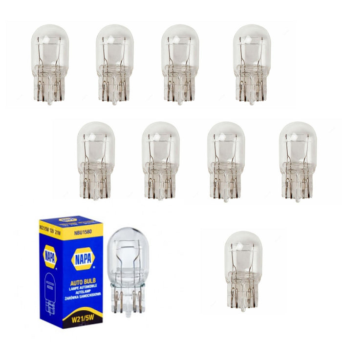 NAPA Auxiliary Miniature Bulb W21/5W 12V 21/5W W3x16q (NBU1580) - Box of 10