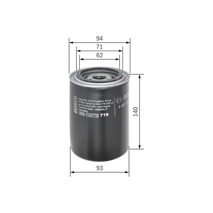 Genuine Bosch Cv Oil Filter P4005 (Hgv) 0451104005