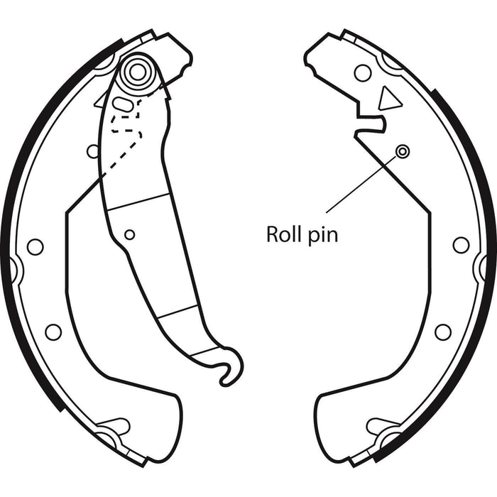 Apec Brake Shoe Rear Fits Opel Astra Combo Vectra Zafira Vauxhall