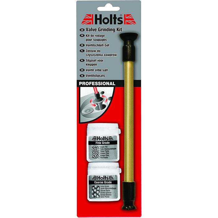 Holts Valve Grinding 3 Piece Kit Coarse & Fine Grade Paste Lapping Stick Grinder