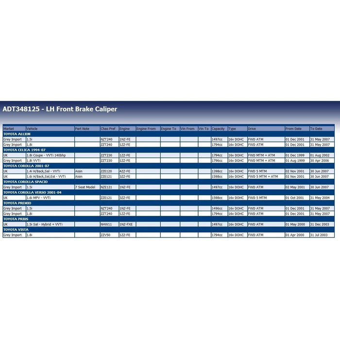 Blue Print ADT348125 Brake Caliper