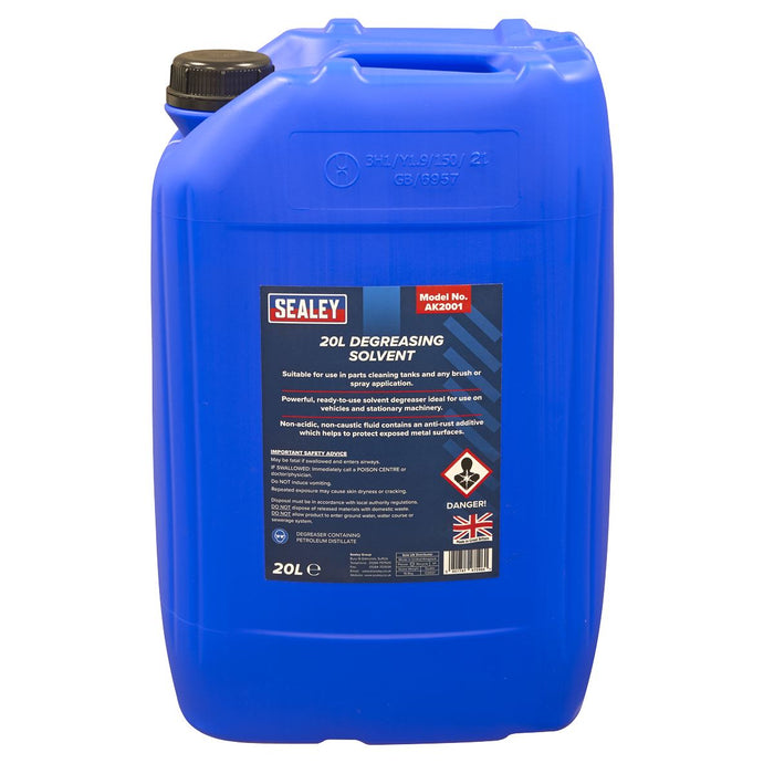 DEGREASING SOLVENT 20L Sealey  - Dynamic Drive